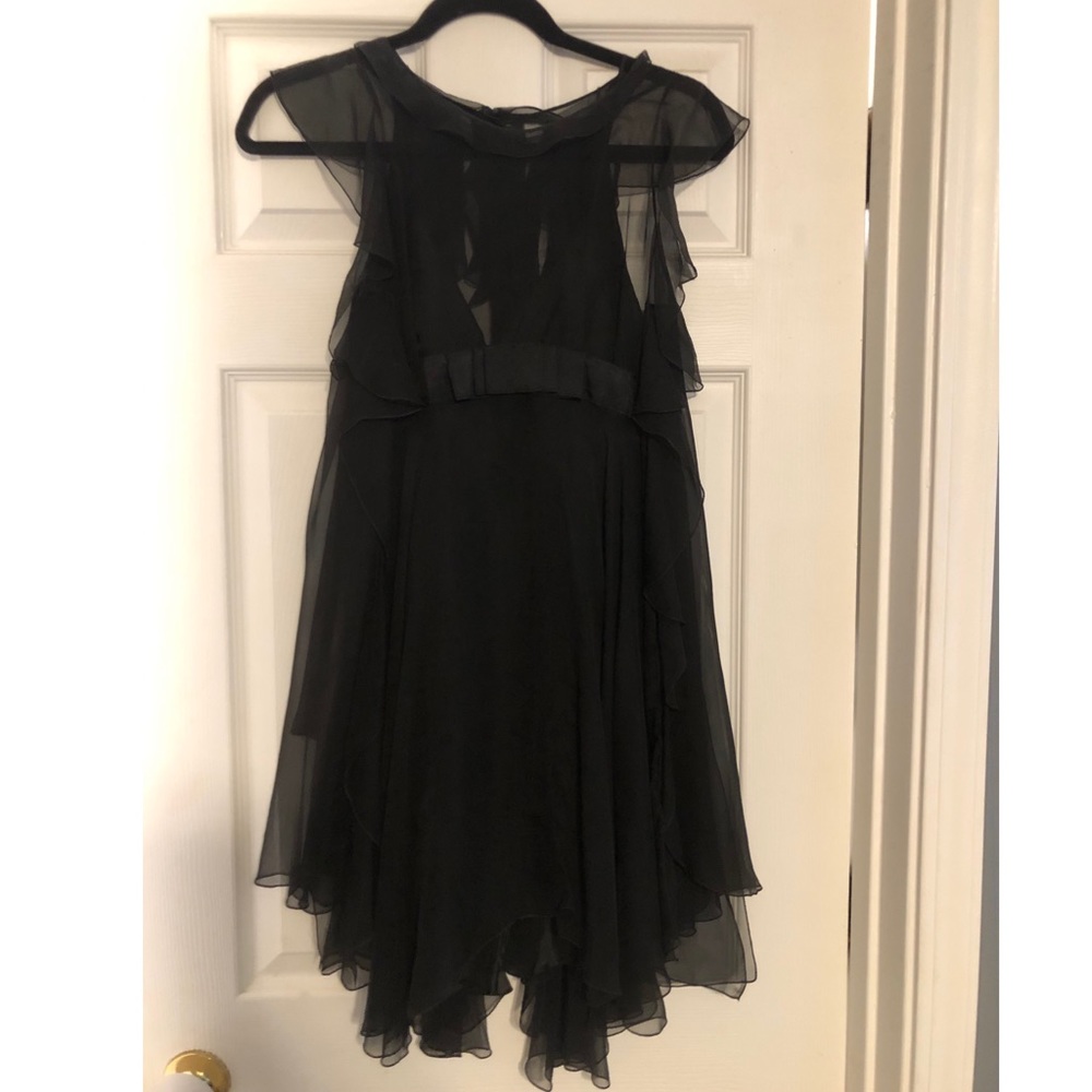 Moschino Black Ruffle Dress
